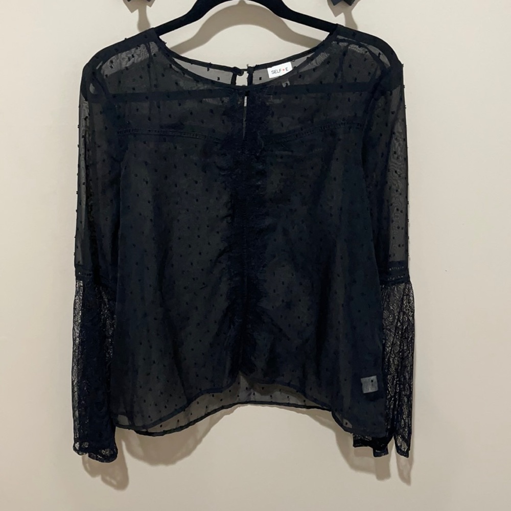 Black lace shirt